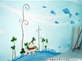 江门顺德茂名幼儿园墙绘手绘墙制作墙壁上的另一道风景