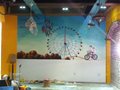 江南大道中小幸福西餐厅摩天轮壁画