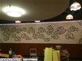 广州手工墙画最新的案例欣赏时尚天河百年巧味饭店壁画